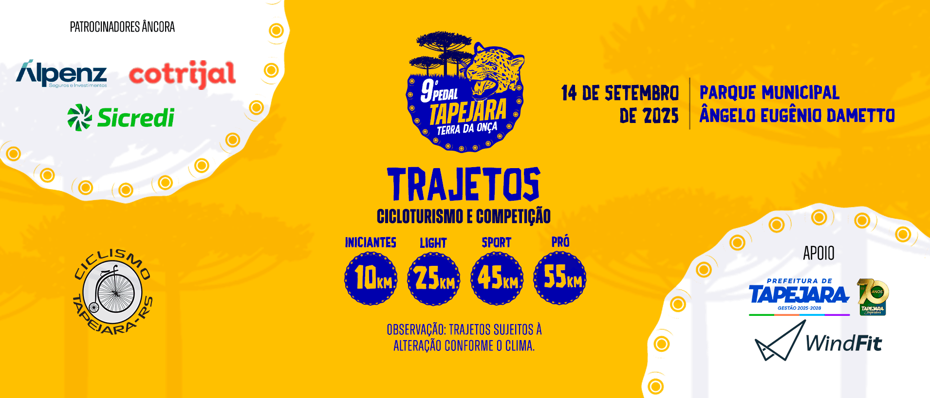 9° Pedal Tapejara Terra da Onça