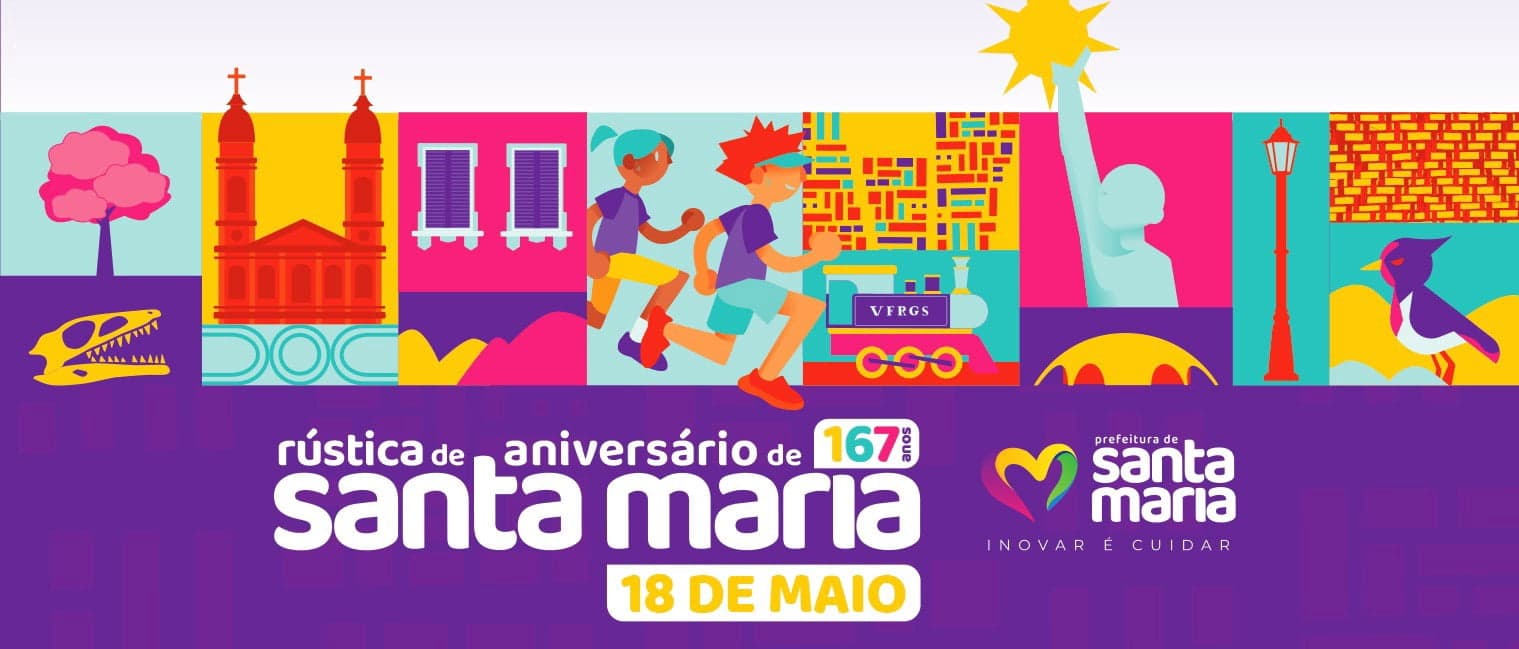 Rústica de aniversário de Santa Maria